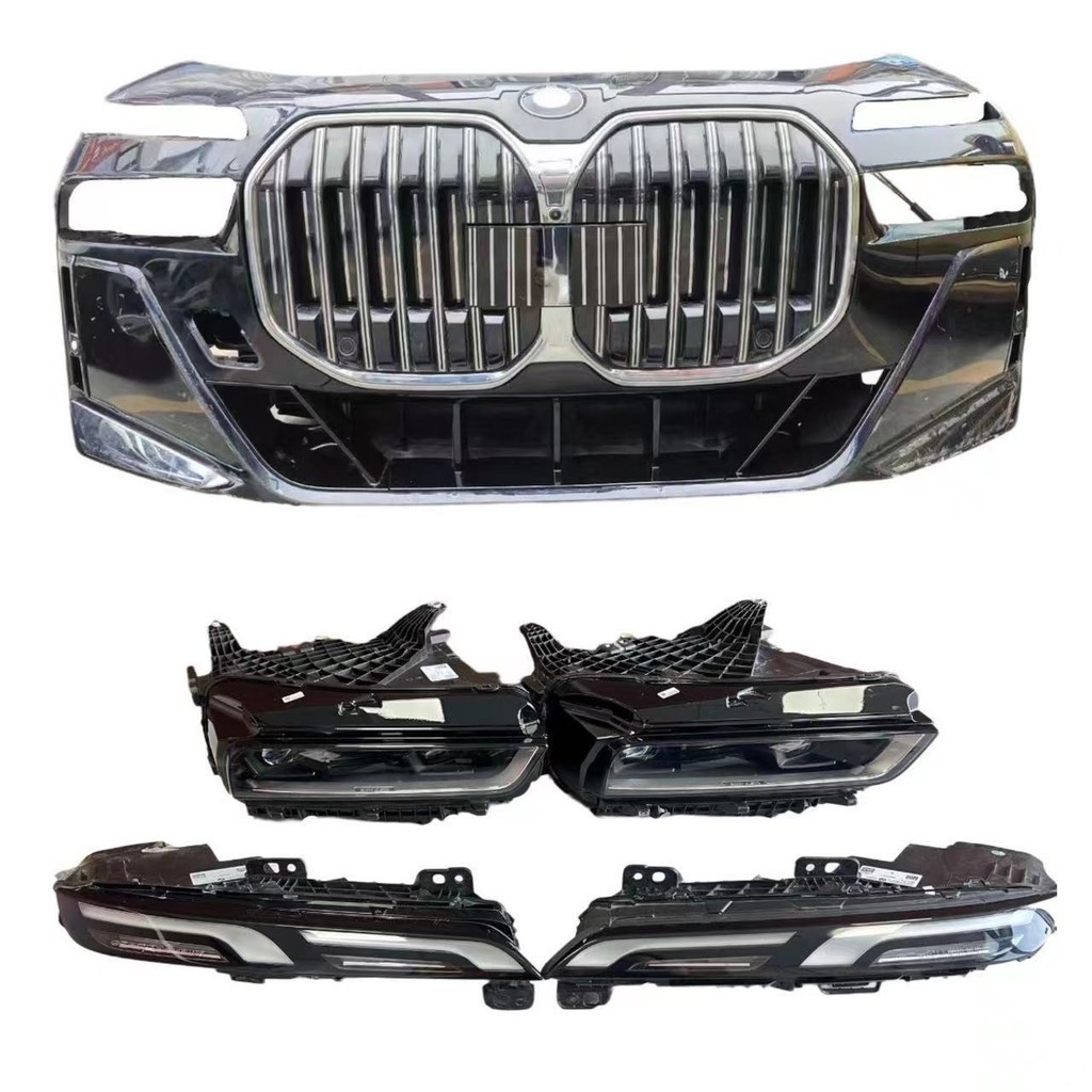 Original Used Front Bumper Assembly with Car Headlight Assembly for BMW