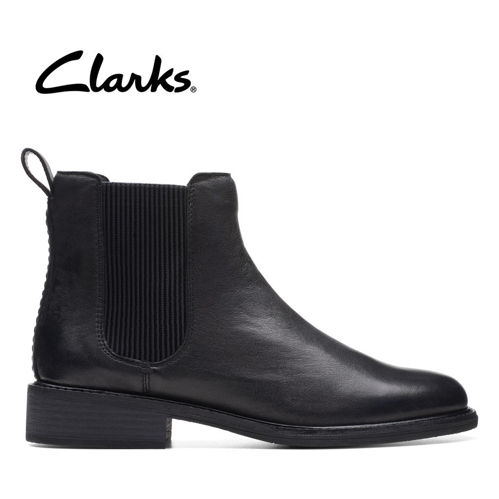 Clarks Womens Cologne Arlo2 Chelsea Boots Black Leather Shopee Malaysia