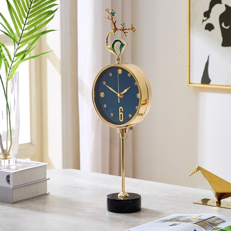 ST-ΨEnamel High-End Clock Modern Light Luxury Living Room Home Desktop ...