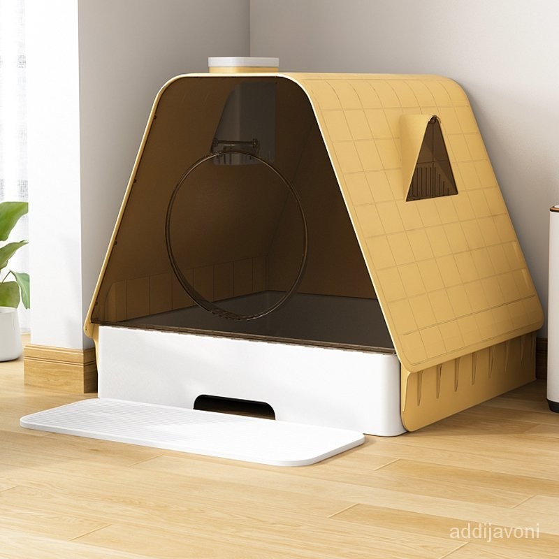 Get gifts/HY6Litter Box Fully Enclosed Oversized Deodorant Extra Large