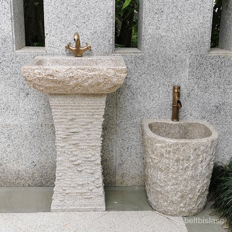 HY-6/Garden Sink Outdoor Stone Wash Basin Antique Retro Style Rough ...