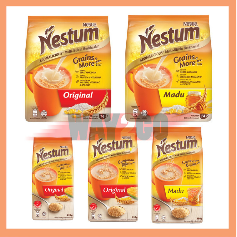 NESTLE NESTUM Original Honey 220g 450g 3in1 Original Honey