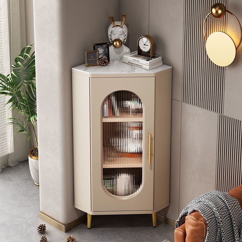 Luxury Rock Plate Shelf Storage Sideboard Triangle Corner