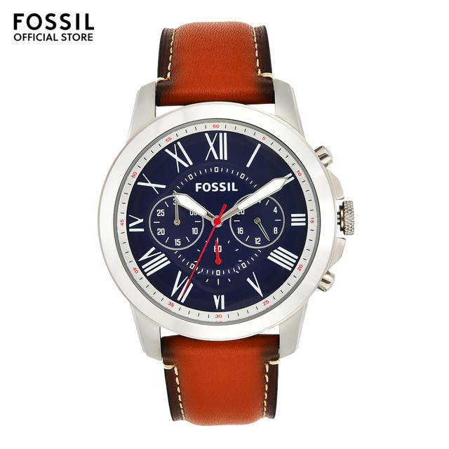 Fossil Men's Grant Brown Leather Watch FS5210 | Shopee Malaysia