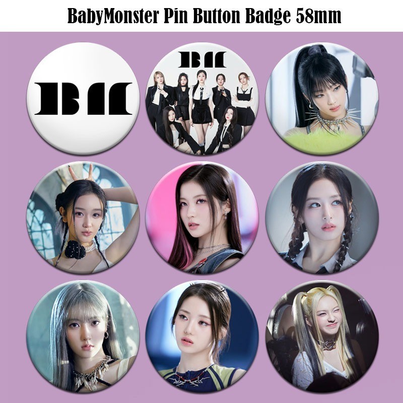 KPOP BABYMONSTER Pin Button Badge 58mm | Shopee Malaysia