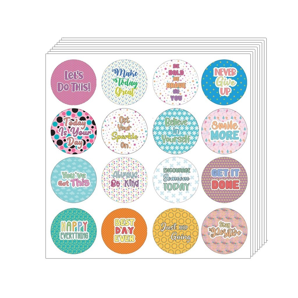 Affirmation Stickers - Confetti Words to Inspire ( 5-Sheet) | Shopee ...