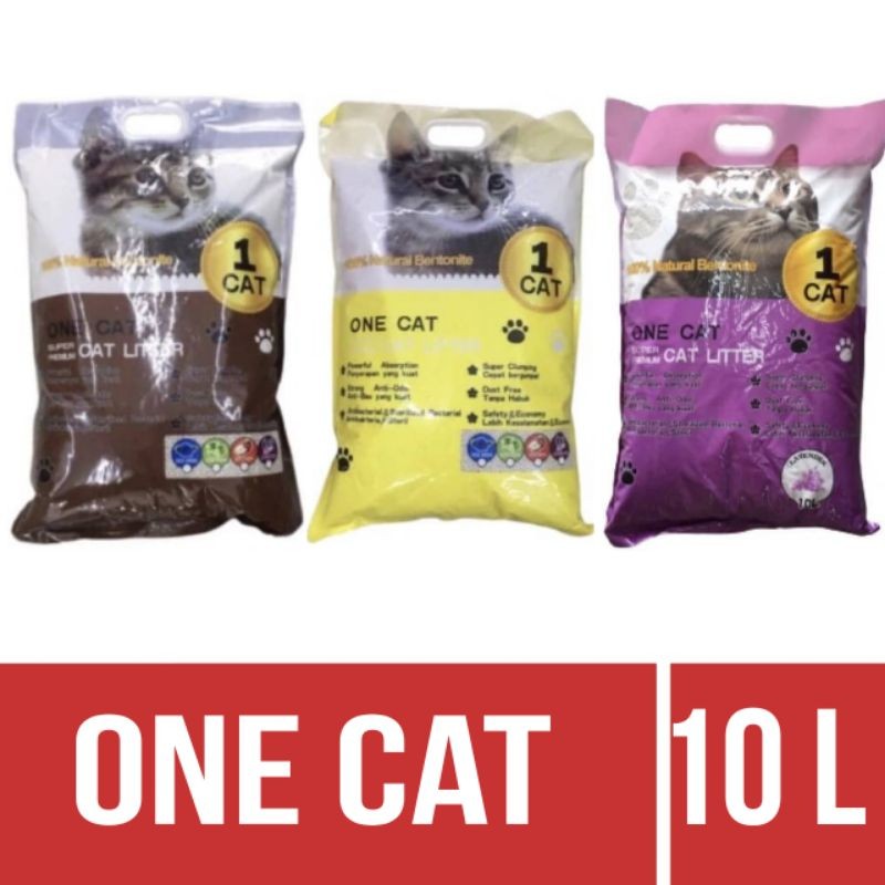 ONE CAT SUPER PREMIUM CAT LITTER COFFEE/LEMON/LAVENDER-10L | Shopee ...