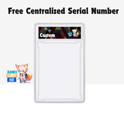 Slab Custom label service design trading card collection serial ...