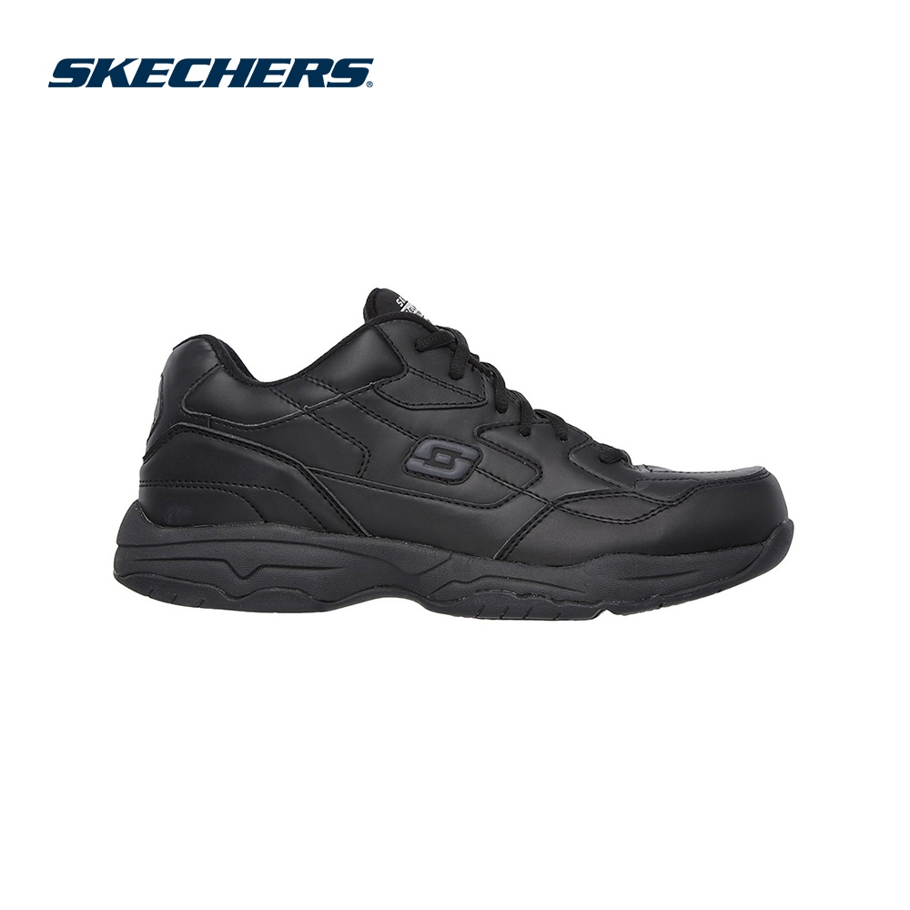 Skechers Men Work Felton Slip Resistant Work Shoes 77032BLK Lelaki