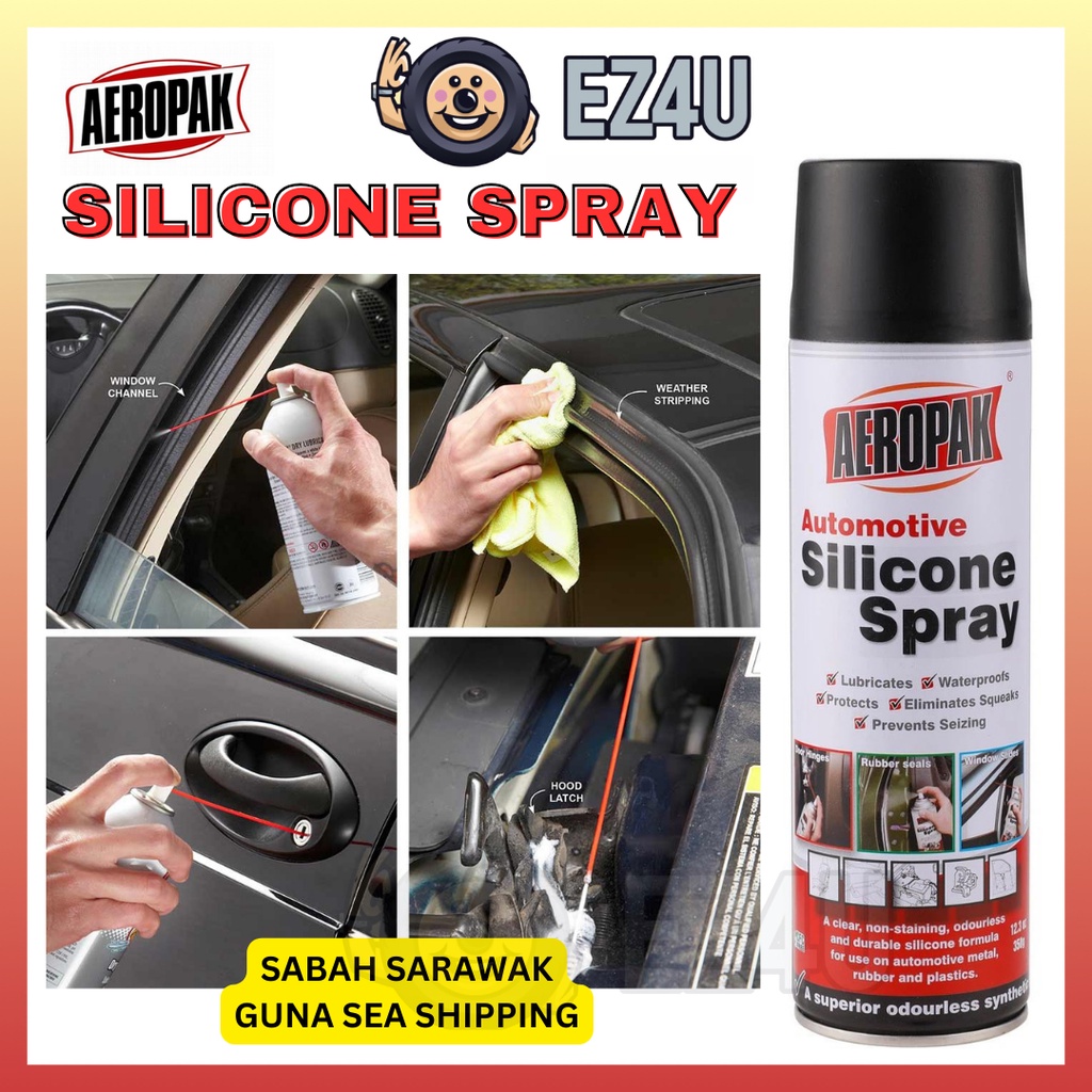 [EZ4U] AEROPAK High Performance Multi-Purpose Silicone Spray 500ML ...