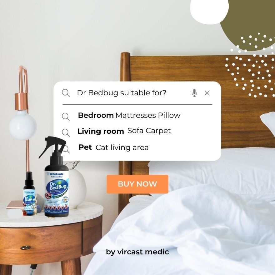 Vircast Medic Dr Bed Bug Natural Repellent Spray 300ml (READY STOCK