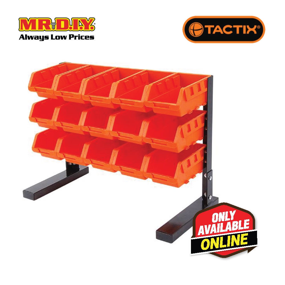 TACTIX Table Top Bin Set 15 Pieces (L54.3cm x W40.8cm x H25.8cm ...