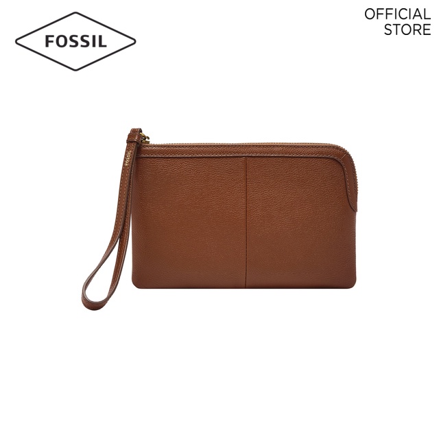 Fossil Female s Sofia Wristlet Brown Leather SWL2833210 Shopee