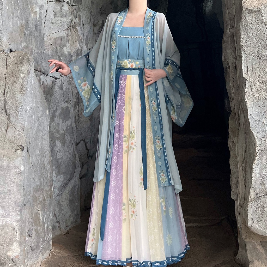 Traditional Chinese Style Hanfu Skirt Suit Female Made Song Long-sleeve ...