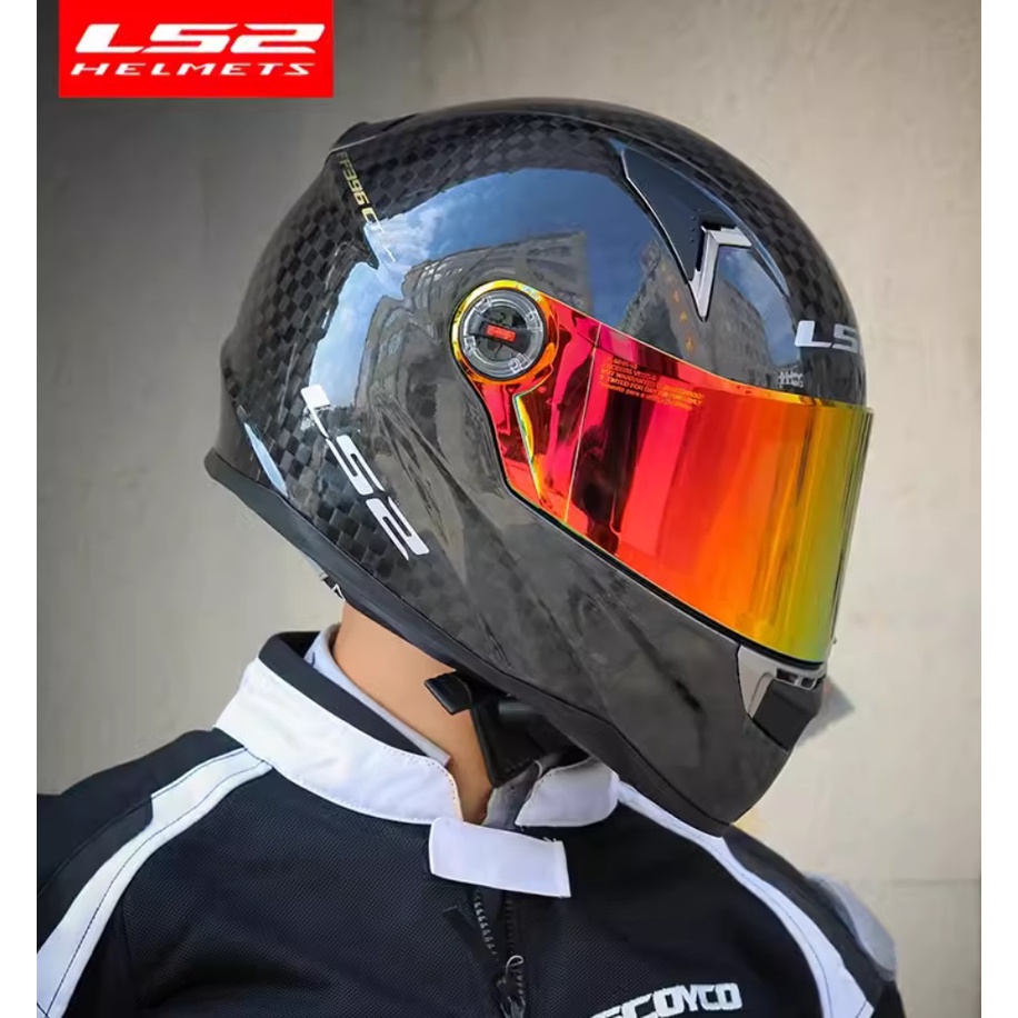 ls2 dart ft2 helmet RM859/set100% Original LS2 FF396 Dart FT2 Helmet full carbonfiber racing  helmet adventure classic touring 3XL