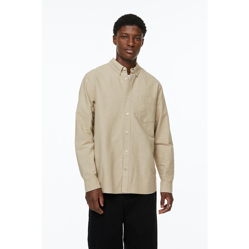 H&m oxford hotsell shirt regular fit