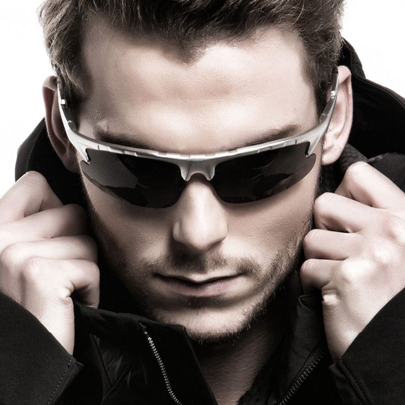 Fashion New Style Trendy Men's Polarized Sunglasses Sports Metal Frame