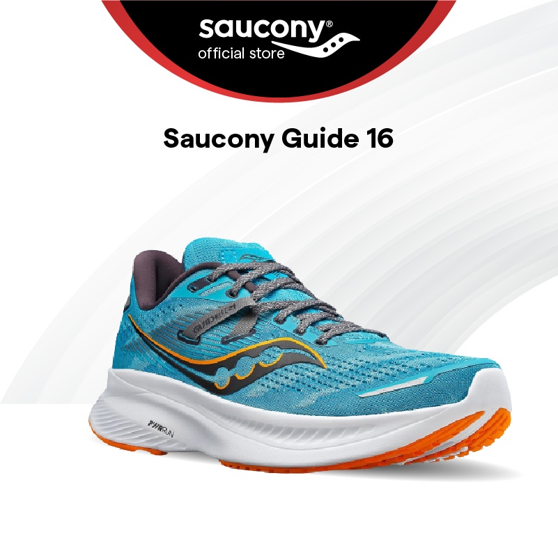 Saucony Guide 16 Road Running Stability Shoes Men s Agave Marigold S20810 25 Shopee Malaysia