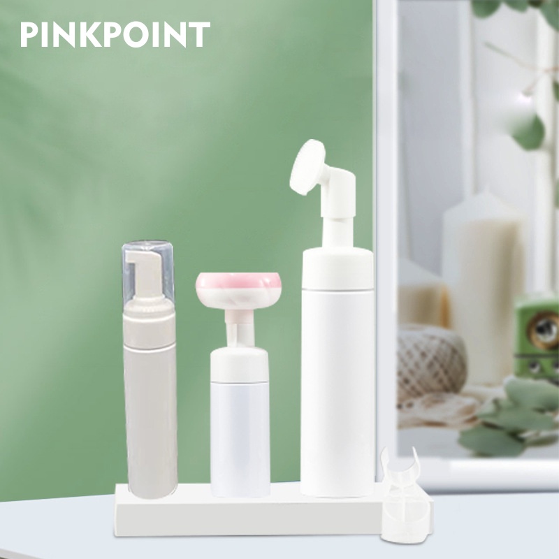 Mousse Foaming Bottle Cleansing Brush Pump Press Silicone Face Brush