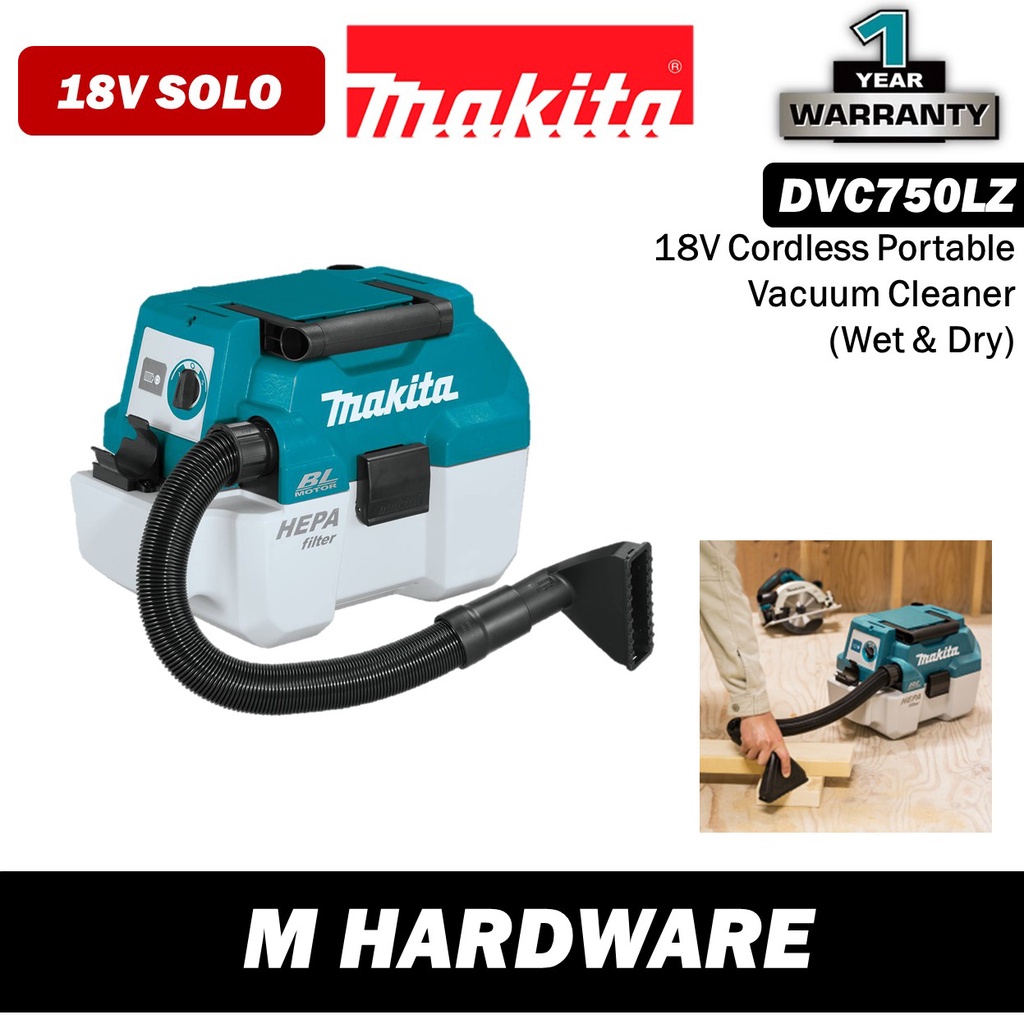 MAKITA DVC750LZ [ DVC750 ] Cordless Portable Vacuum Cleaner [Machine Only] Shopee Malaysia