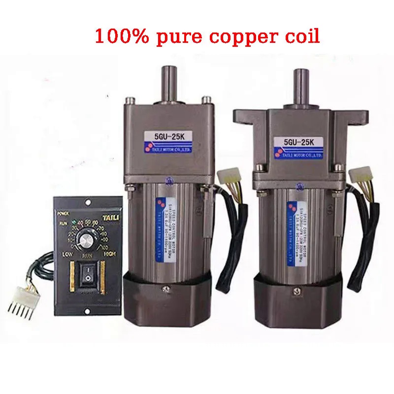 90W motor speed control motor AC 220V single item with gear reducer 5GU ...