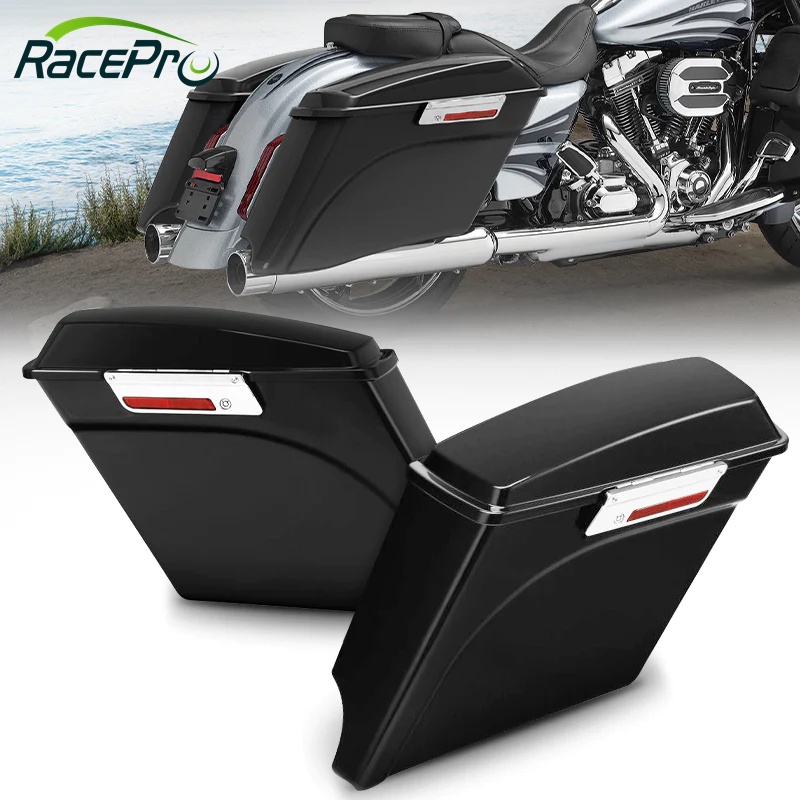 RACEPRO ABS Motorcycle Hard Saddlebags Side Box Waterproof Saddle Bags for Harley Davidson Touring 1993 2013 Shopee Malaysia