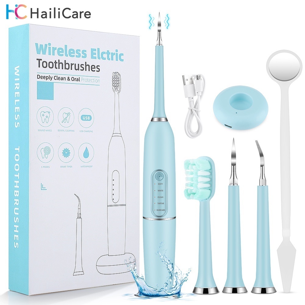 toothpaste Hailicare Ultrasonic Electric Dental Calculus Remover Sonic ...
