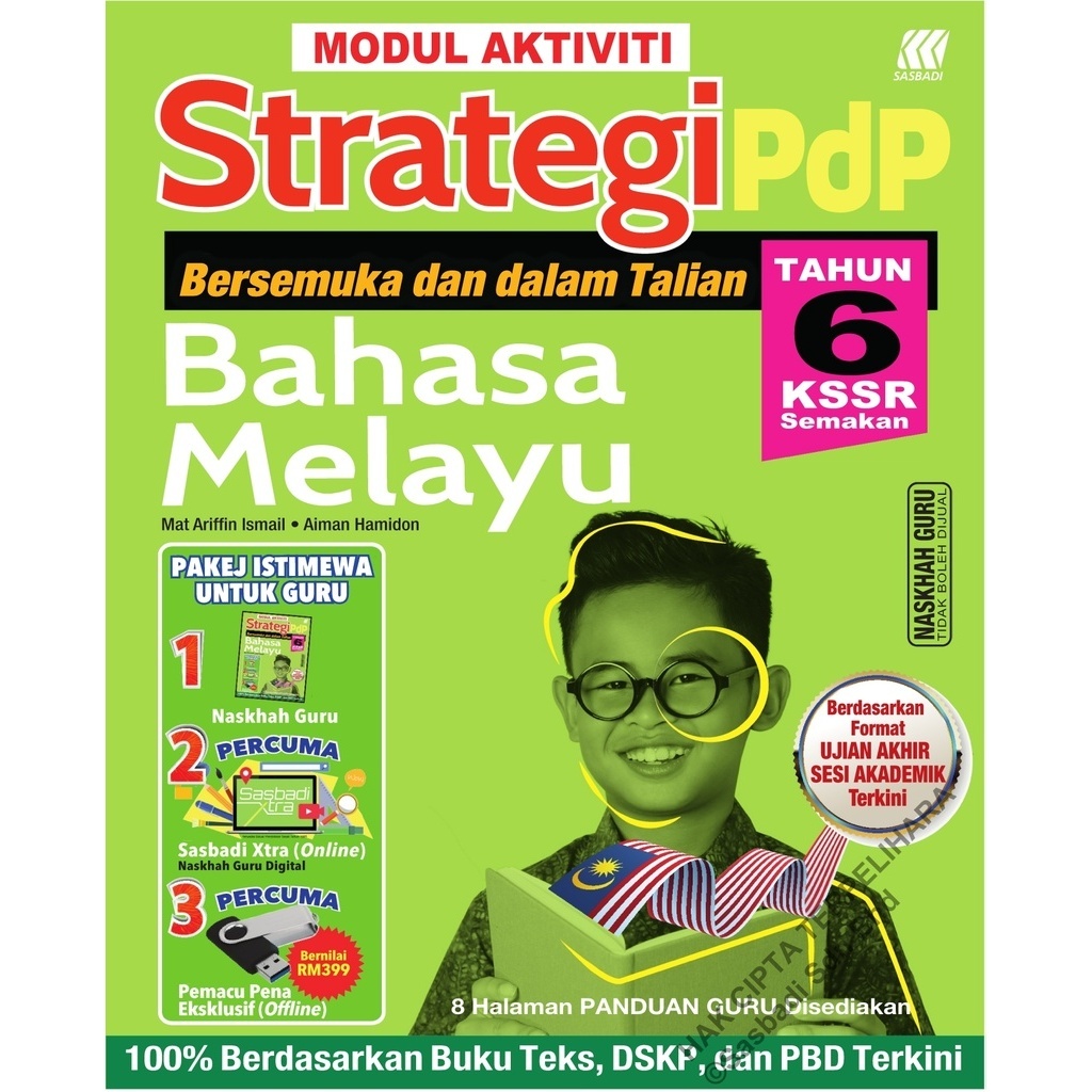 Sasbadi 2024: Modul Aktiviti Strategi PDP: Bahasa Melayu Tahun 6 ...