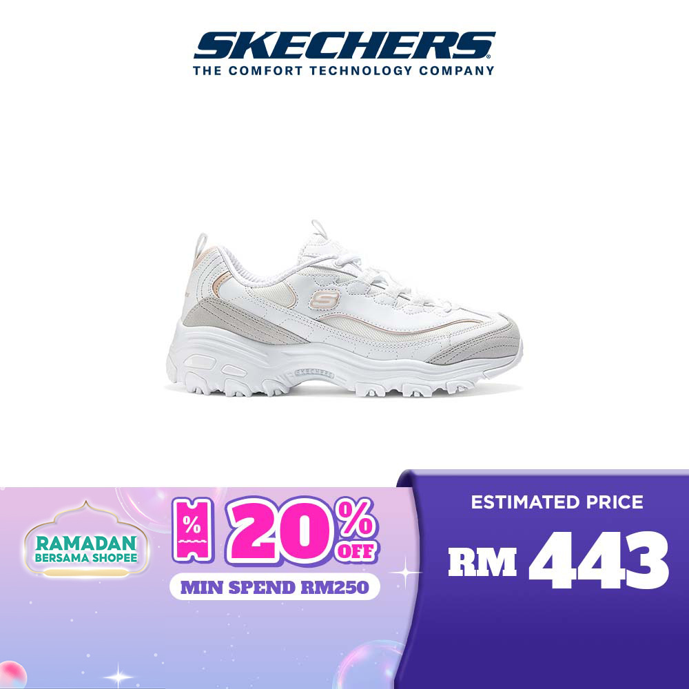 Skechers Women D'Lites 1.0  Off White Shoes – Skechers Malaysia Online  Store