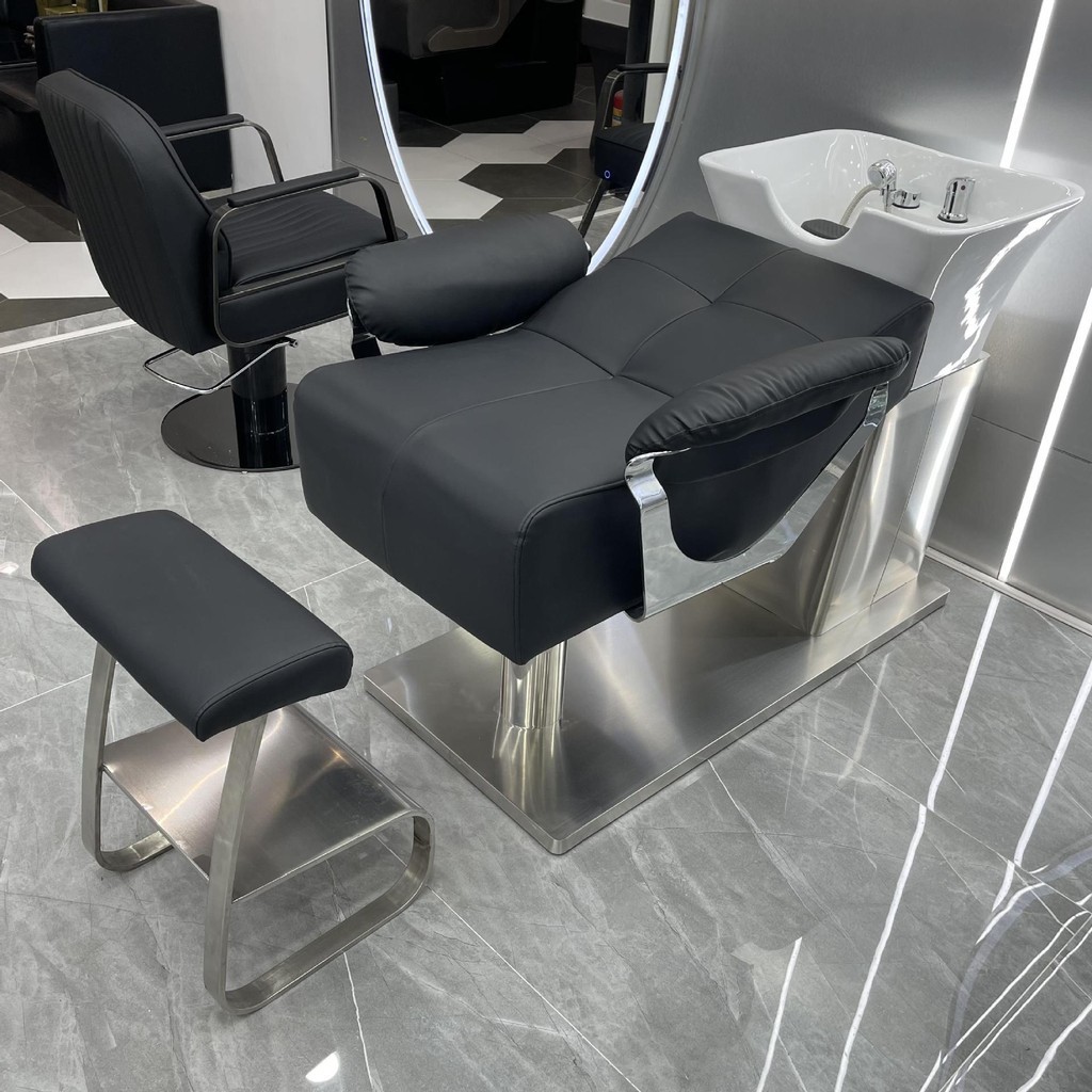 ST⛵Adult Shampoo Recliner Lying Bed Shampoo Salon Bed Hairdressing