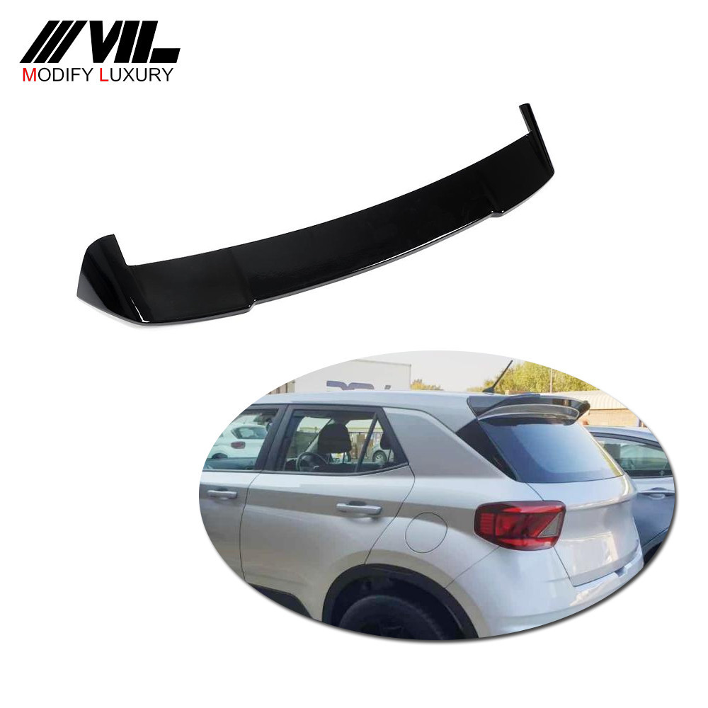 popular glossy black fiberglass rear bumper spoiler for Hyundai Venue ...