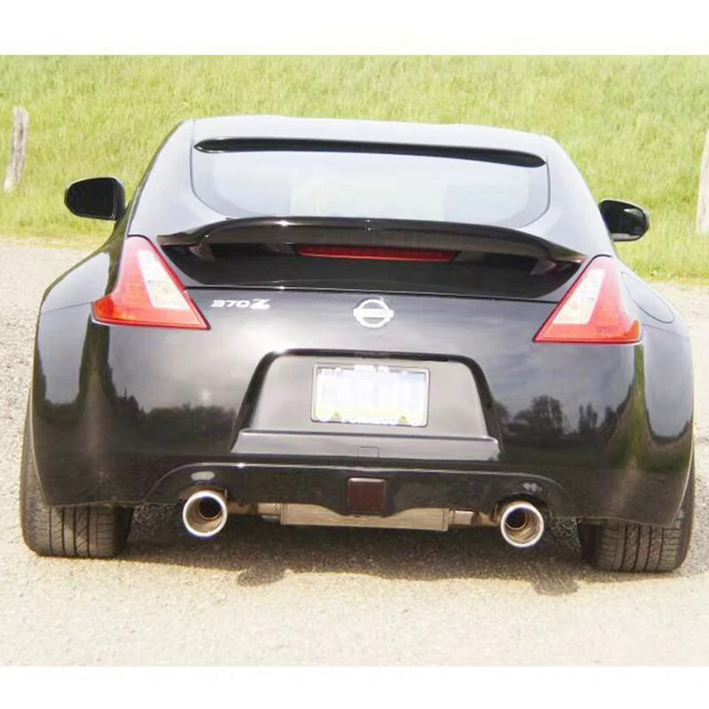 For Nissan 370z Z34 FRP Fiber Glass AM Style Rear Wing With Brake Light ...