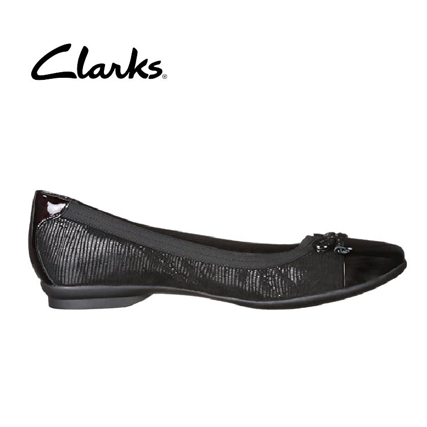 CLARKS Women s Candra Glow Black Suede Shopee Malaysia