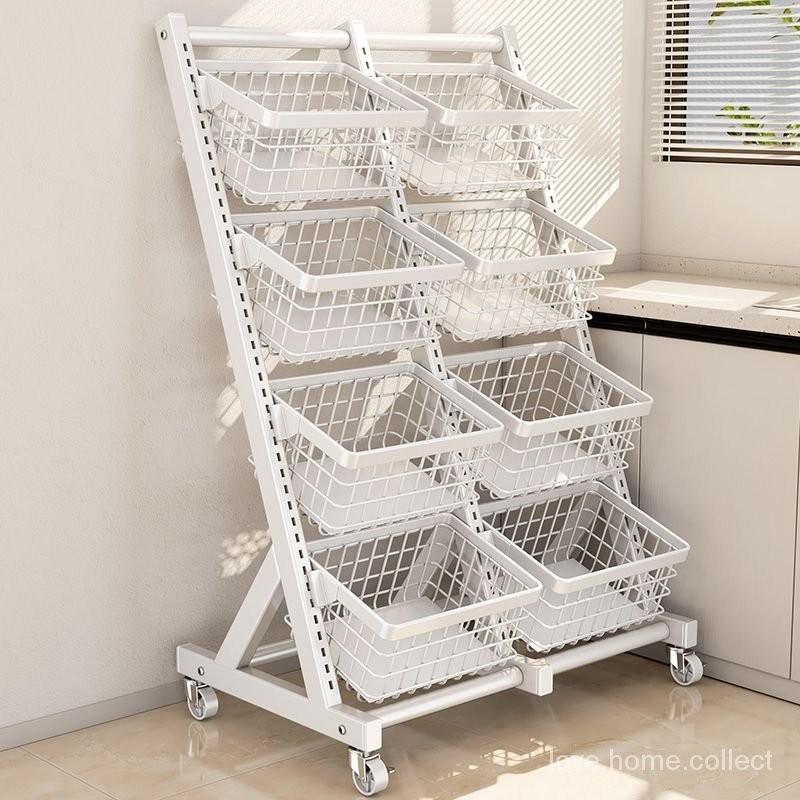 Kitchen Storage Rack Floor Multi-Layer Vegetable and Fruit Storage Rack ...