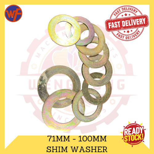 EXCAVATOR BUCKET SHIM WASHER ( 71MM 100MM ) X 3MM(H) / X 5MM(H) x