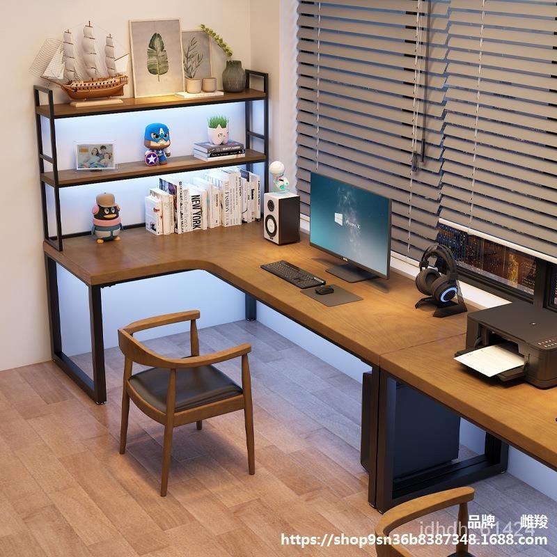 HY-6/Solid WoodlType Desk Learning Combination Workbench Corner ...
