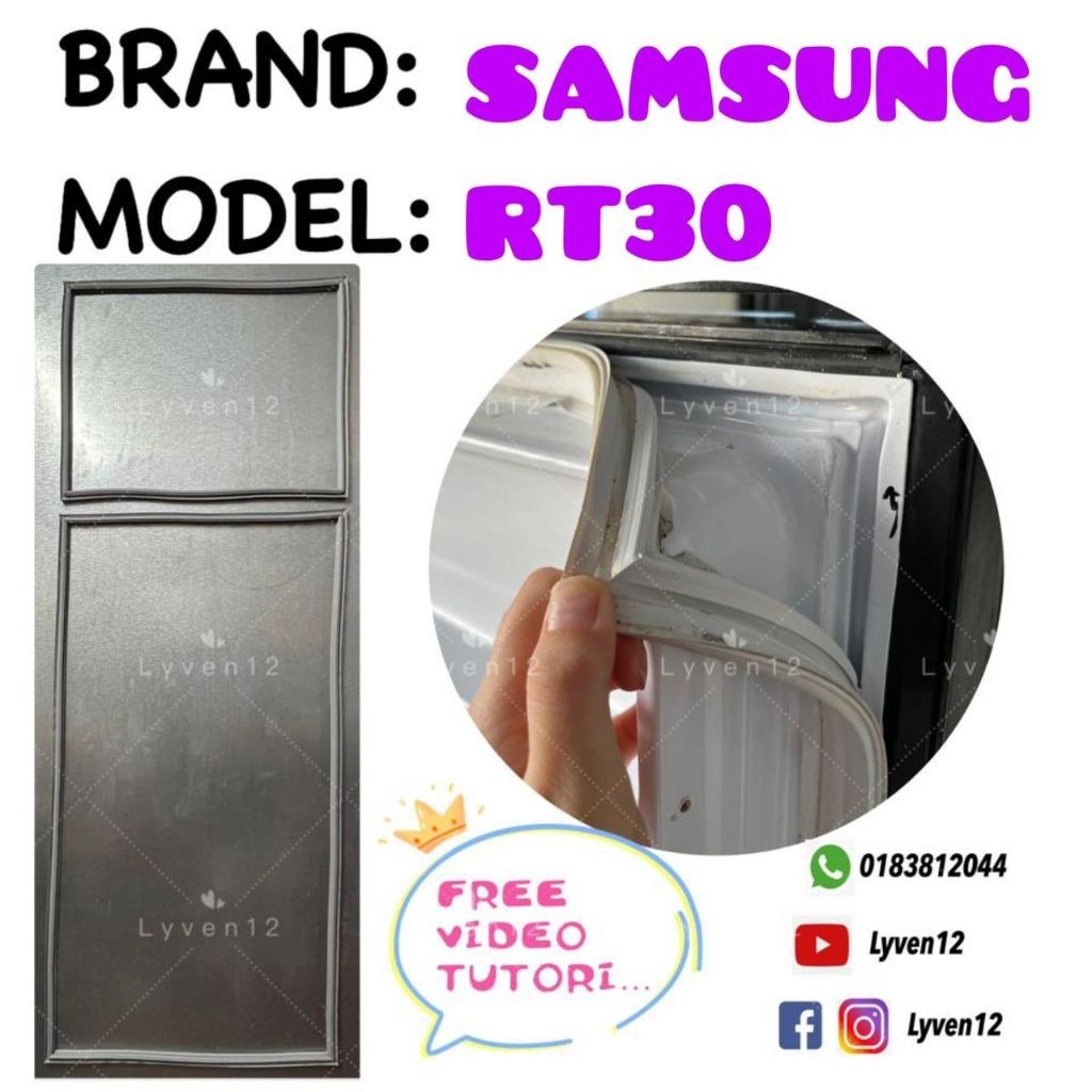 [SAMSUNG-RT30] REFRIGERATOR DOOR GASKET/GETAH PINTU PETI SEJUK ...