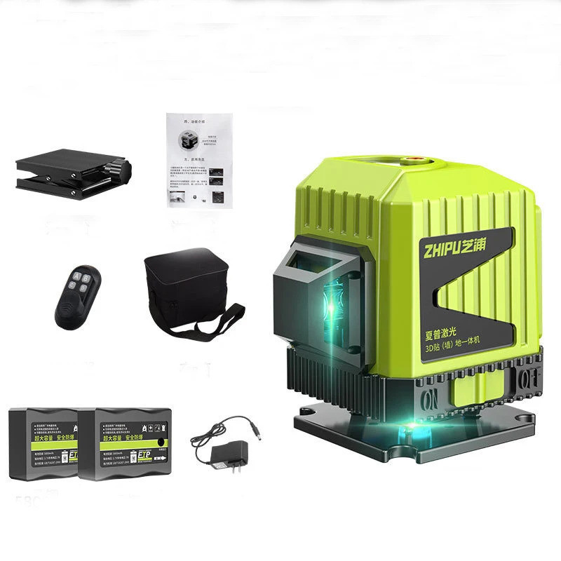 8/12 Lines Laser Level Horizontal Vertical with Remote Control 360°Self ...