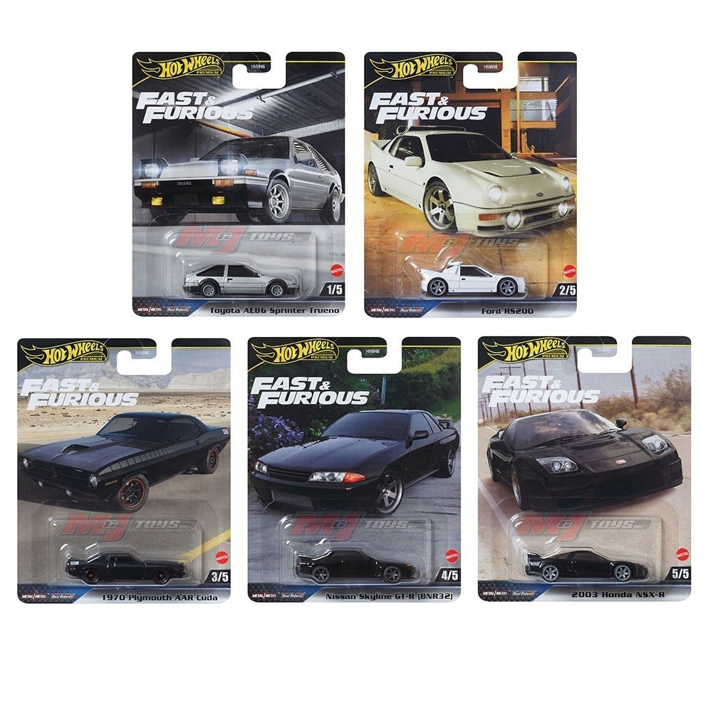 Hot Wheels Premium Fast & Furious 5’li Diecast Araba Seti Fiyatı - Foto 4