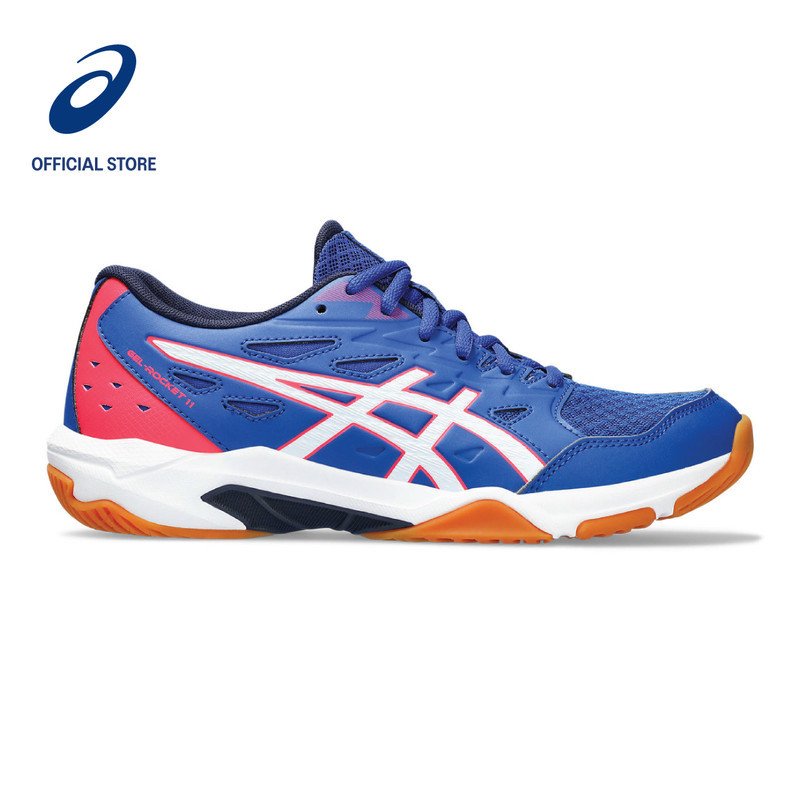 ASICS Gel Rocket 11 Women Indoor Sport Shoes In ASICS Blue White Shopee Malaysia