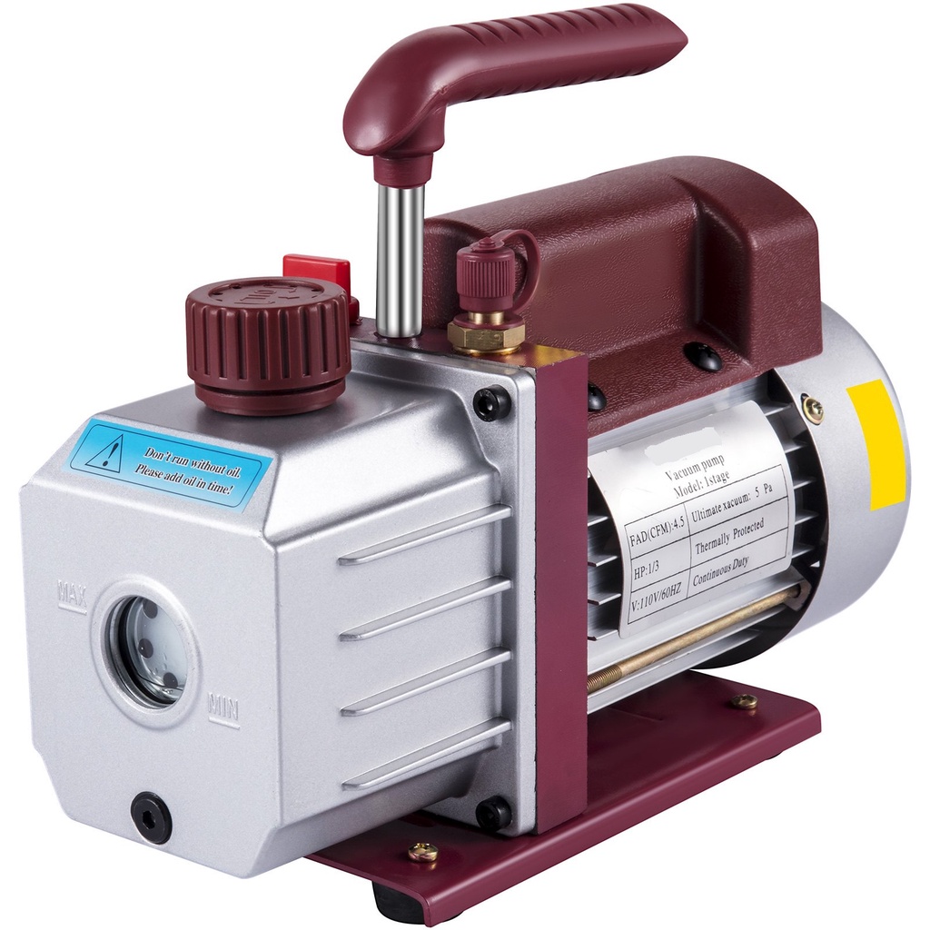 Vacuum Pump 4.5CFM Vacuum Pump HVAC SingleStage Rotary Vane Vacuum