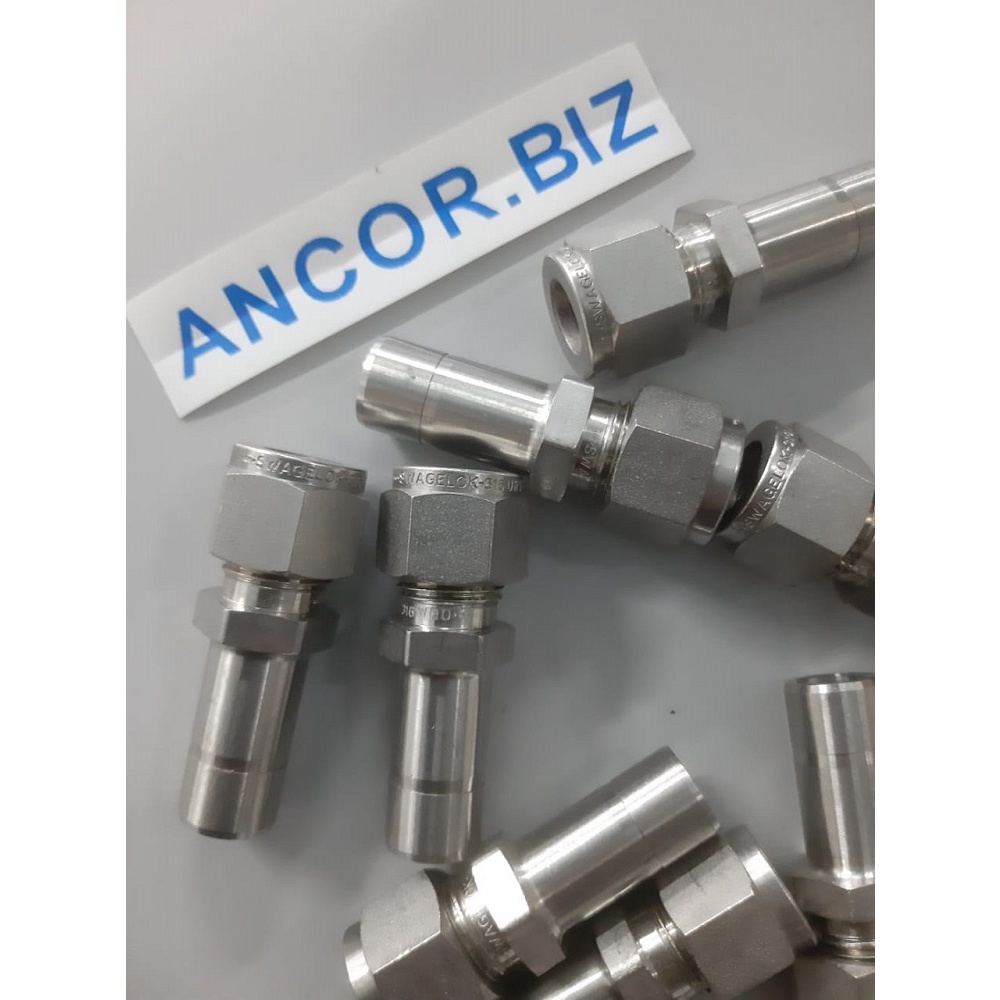 Raccord Cloison Swagelok SS-600-11-4 - Mâle, Inox, 3/8 OD X 1/4, Neuf Authentique