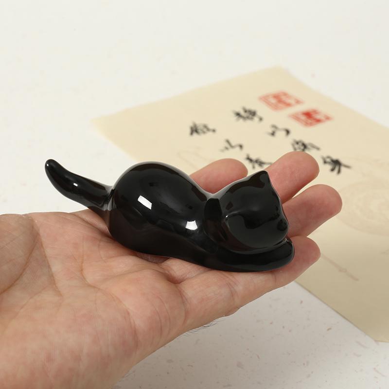 [Ready Stock] Black White Cat Pen Holder Cute Japanese Style Study Four