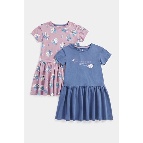 Mothercare Navy Cherry Jersey Dress