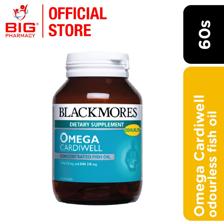 Blackmores Omega Cardiwell Fish Oil (Odourless) 60s Shopee Malaysia