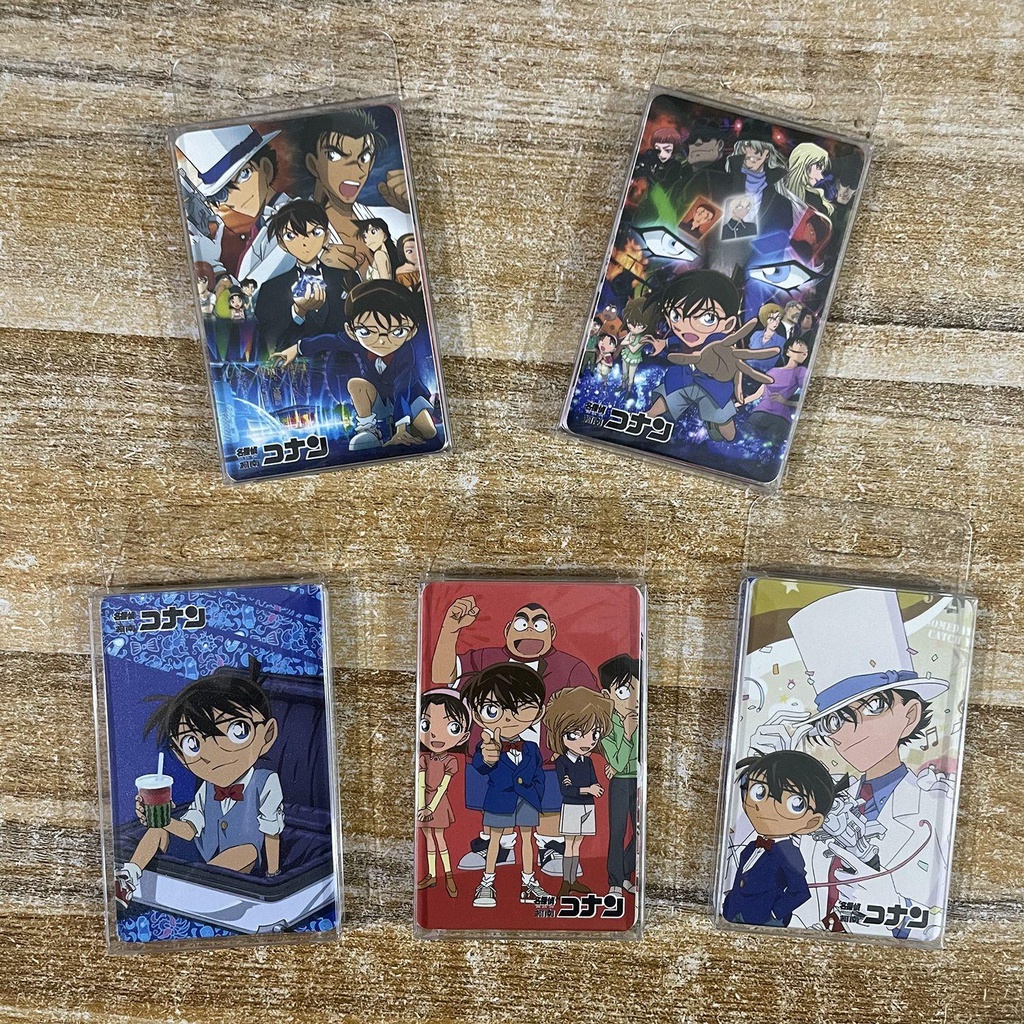 Detective Conan Shinichi Kudo matte card sticker Edogawa Haibara Ai ...