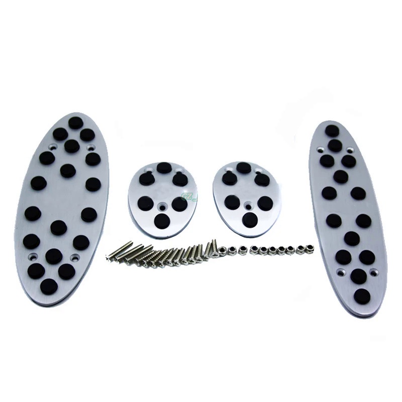 4Pcs MT Gas Fuel Brake Footrest Pedal Plate Pad AT for BMW MINI COOPER ...