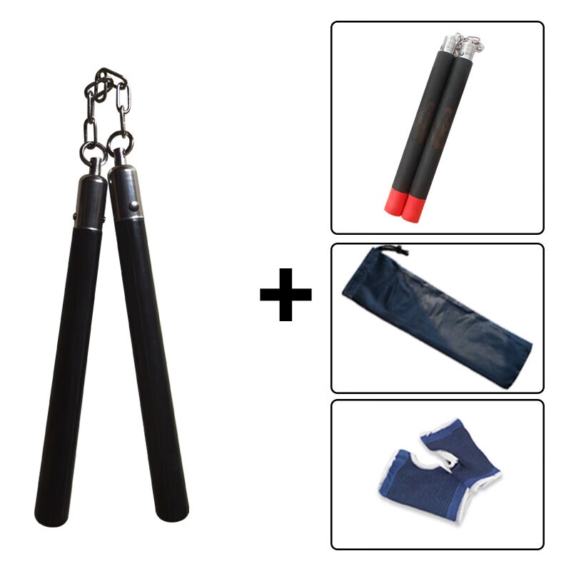 Inka Cloth Solid Rubber Nunchaku Practical Heavy Stick Beginner