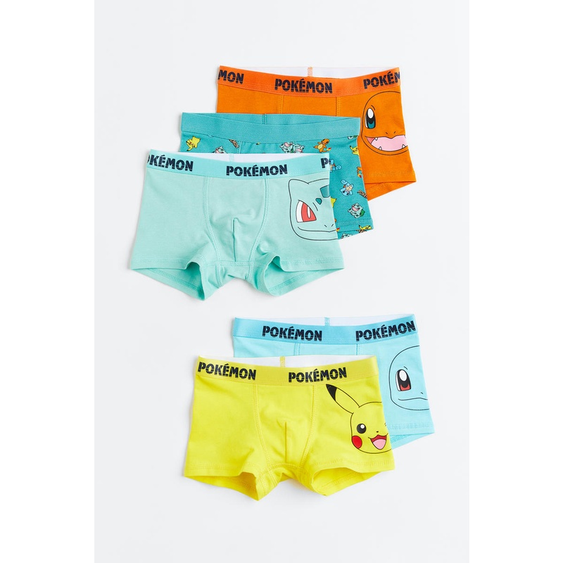 H&M - 5-pack boxer shorts - Turquoise Medium