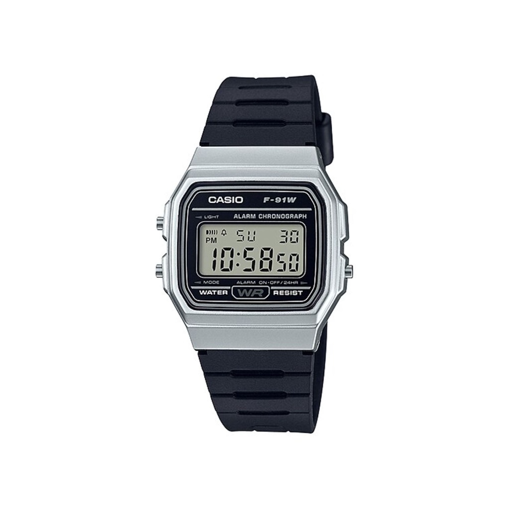 Casio F91W F 91W F 91WS F 91WM F 91WG F 91WA Series Unisex Digital with Resin Band Watch Shopee Malaysia